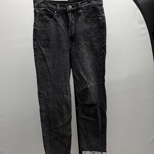 Old Navy Extra High-Rise Sky-Hi Straight Black Jeans